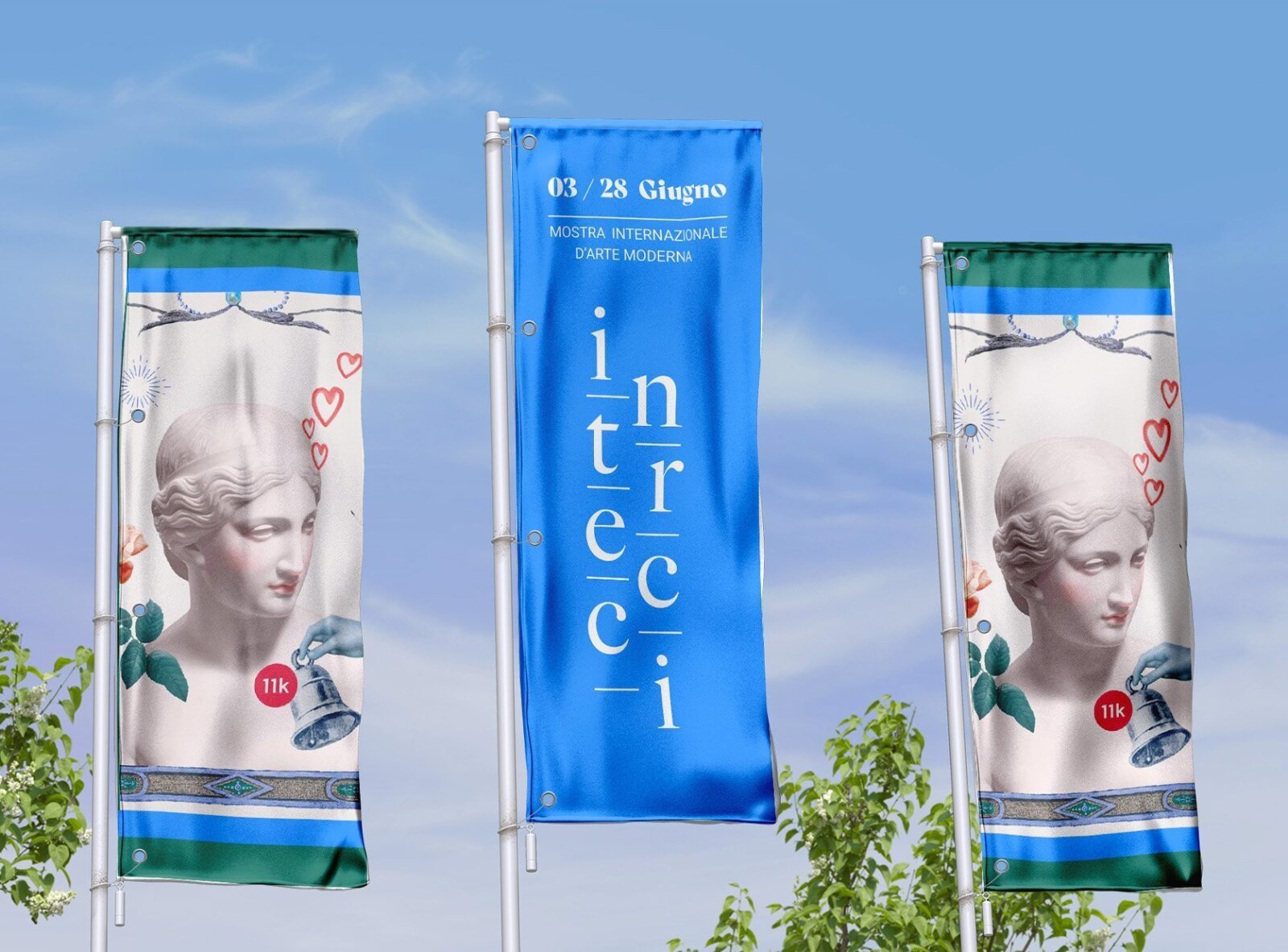 Bandiera per palo rotante