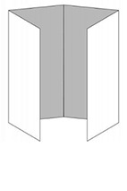 Pieghevoli 3 pieghe a finestra