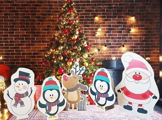 Sagome in cartone a Tema Natalizio